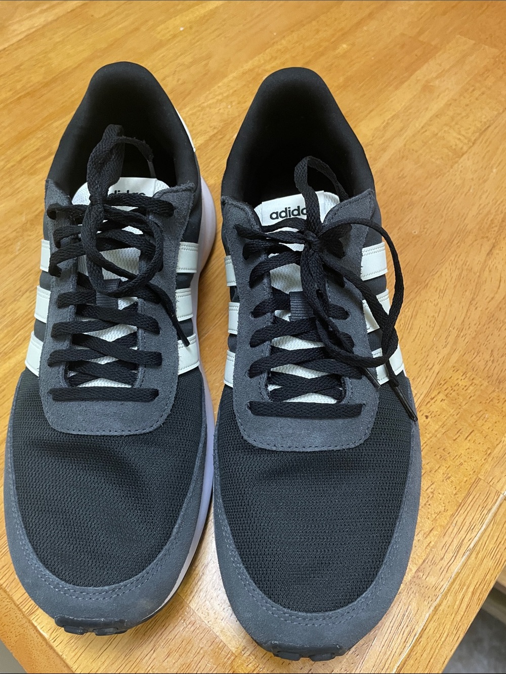 adidas Womens Gray & Black Daily Running Sneakers